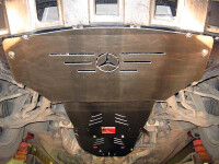 Skid plate for Mercedes M, 5 mm aluminium (engine + gear...