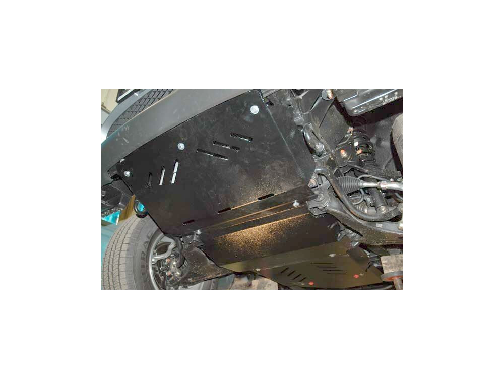 Skid plate for Mitsubishi L200 2006-, 3 mm steel (radiator + engine)