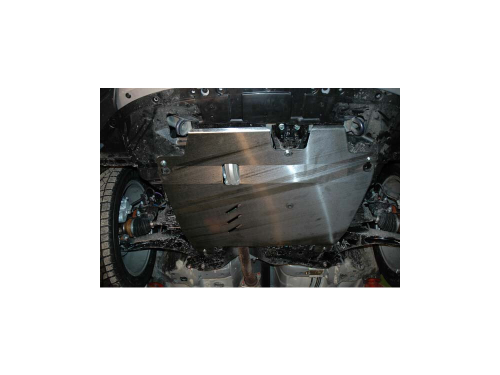 Unterfahrschutz für Mitsubishi Outlander 2006-, 5 mm Aluminium (Motor + Getriebe)