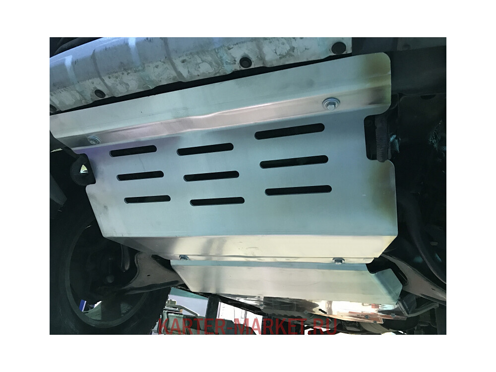 Unterfahrschutz für Mitsubishi Pajero V60, 5 mm Aluminium (Kühler + Motor)
