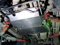 Skid plate for Nissan Patrol GR, 2,5 mm steel (gear box +...