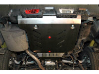Skid plate for Nissan X-Trail 2007-, 2,5 mm steel (rear...