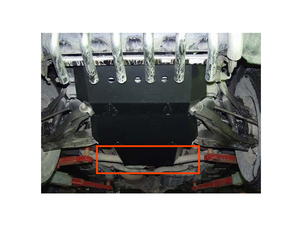 Unterfahrschutz für Opel Frontera B, 2 mm Stahl (Getriebe)