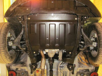 Unterfahrschutz für Ssang Yong Korando, 3 mm Aluminium (Motor + Getriebe)