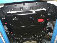 Skid plate for Toyota Corolla, 1,8 mm steel (engine +...